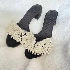 Tory Burch Pearl Mules 🦢